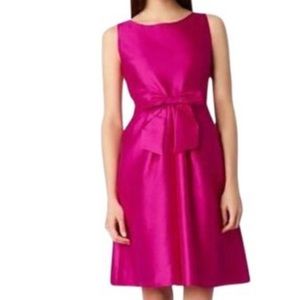 Kate Spade Jillian Pink Silk Cocktail Dress Party Wedding Guest